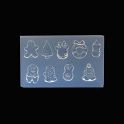 53x32x6mm Silicone mold to make Mini resin Christmas decoration x1|raw }}