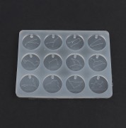 115x88 mm Silicone Mold for resin pendants - Zodiac Signs x1