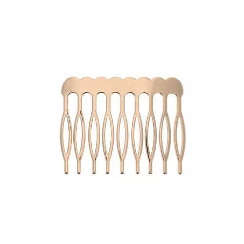 Small Hair comb clip to decorate and customize 23x29 mm - Rose Gold Tone x1