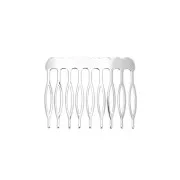 Small Hair comb clip to decorate and customize 23x29 mm - Fine silver plating x1
