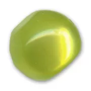 Polaris multi-sided round bead glossy finish 20mm Peridot x1