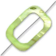 Rectangle with gap 30x20mm Green x1