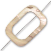 Rectangle with gap 30x20mm Brown x1|raw }}