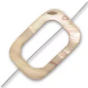 Rectangle with gap 30x20mm Brown x1