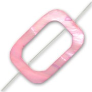 Rectangle with gap 30x20mm Pink x1