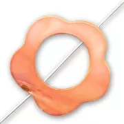 Flower with gap 30mm Orange x1