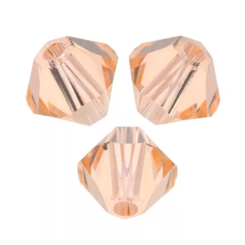 PureCrystal 5328 Crystal Bicones 3mm Light Peach x50
