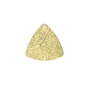 26mm 2-hole Hammered irregular triangle spacer - Gold Tone x1|raw }}