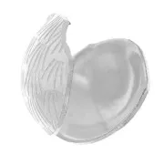 Knot covers 10mm Silver tone  x4