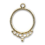 6 strands Imperial spacer 40mm fine Gold plated x1|raw }}