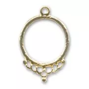 6 strands Imperial spacer 40mm fine Gold plated x1