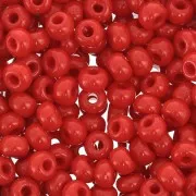 Preciosa Seed Beads 7/0 3.5 mm - Opaque Red x 20 g