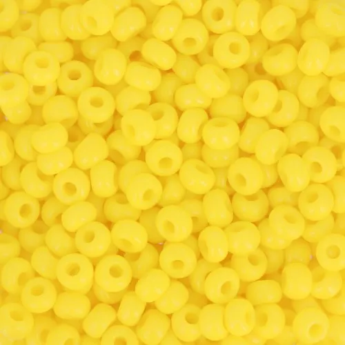 Preciosa Seed Beads 7/0 3.5 mm - Opaque Yellow x20g