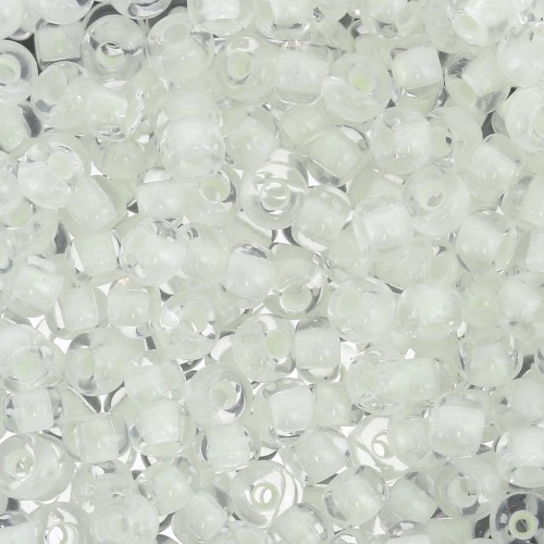 Preciosa Seed Beads 8/0 3 mm - Glow-in-the-Dark x 20 g