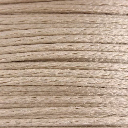 1.5mm Polyester Rattail cord - Cream x1m
