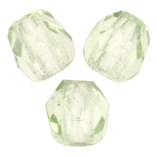 Facets 3 mm - Light Olivine x50