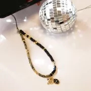 8x10.5mm Blue eye charm with zirconium oxide - Blue / Gold Tone x1