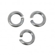 Jumprings open  5x1mm Antique silver tone x50|raw }}