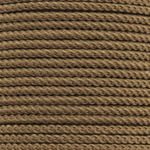 2mm braided polyester cord - Camel x1m