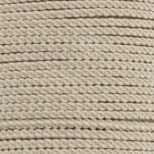2mm braided polyester cord - Beige x1m