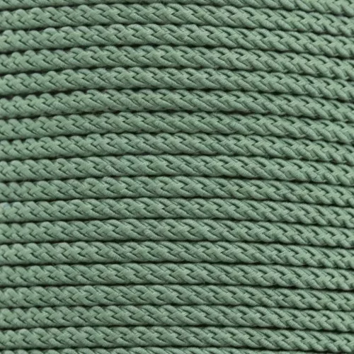 2mm braided polyester cord - Leaf Green x1m