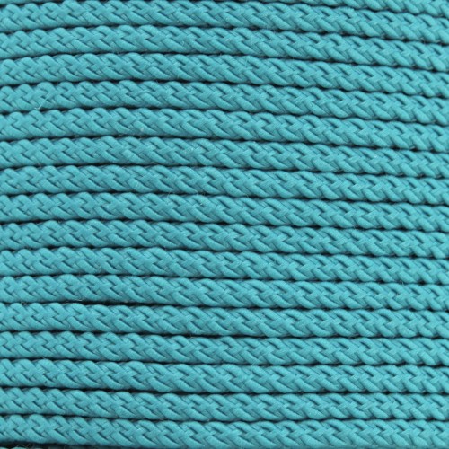 2mm braided polyester cord - Turquoise x1m