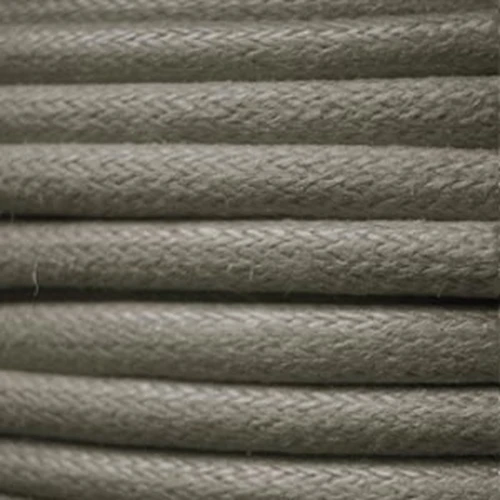 European cotton waxed cord 2mm Grey x 1 m
