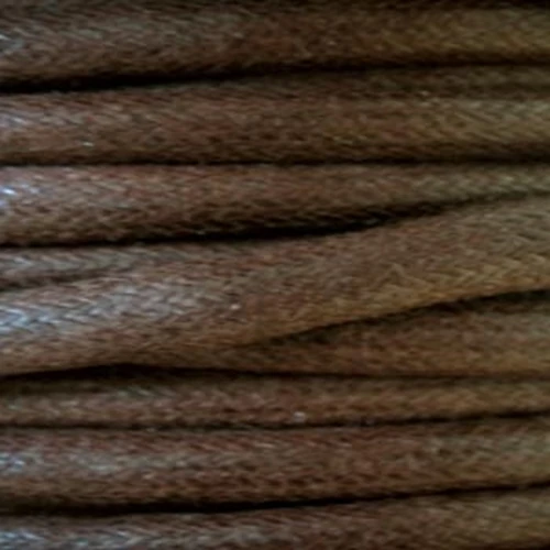 European cotton waxed cord 1.3mm Brown x 1 m