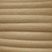 European cotton waxed cord 1.3mm Beige x 1 m
