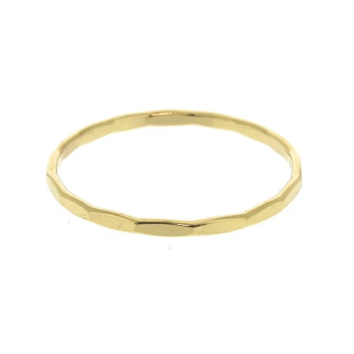 Size 54 - Gold Filled hammered Ring x1