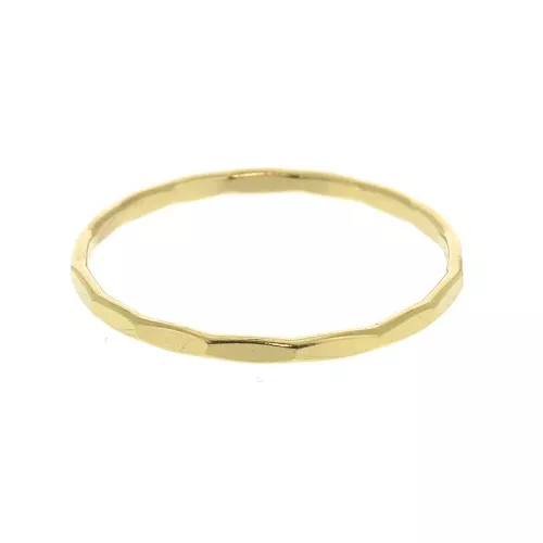 Size 54 - Gold Filled hammered Ring x1
