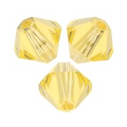 PureCrystal 5328 Crystal Bicones 3mm Light Topaz x50
