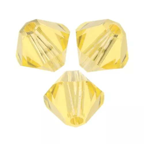 PureCrystal 5328 Crystal Bicones 3mm Light Topaz x50