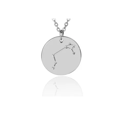 20mm Stainless Steel Aries Zodiac sign pendant with open jump ring x1