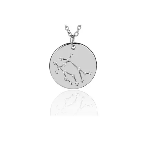 20mm Stainless Steel Gemini Zodiac sign pendant with open jump ring x1
