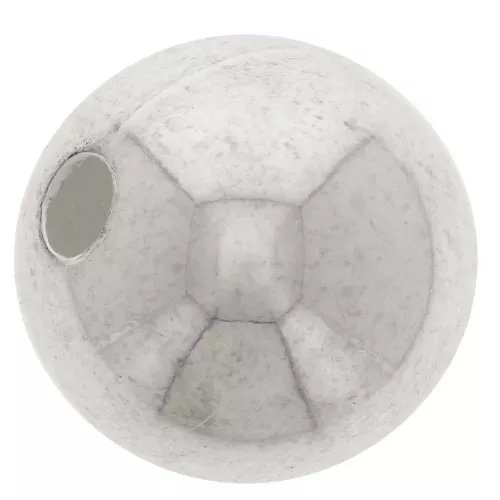 CCB round bead 16mm Silver tone x 1