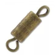 Screw clasp 8 mm - Bronze x1