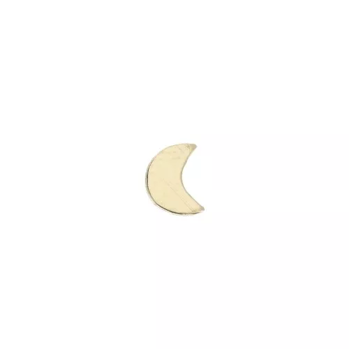 5x4mm Gold filled glue-on element - Half-moon Shape x1