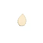 7x5mm Gold filled glue-on element - Leaf Shape x1