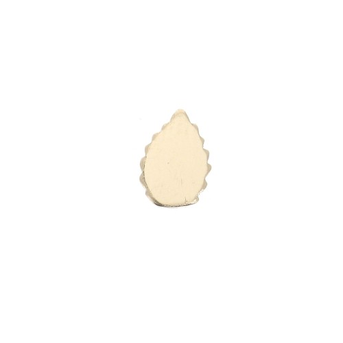 7x5mm Gold filled glue-on element - Leaf Shape x1