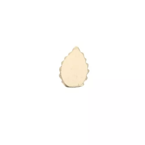 7x5mm Gold filled glue-on element - Leaf Shape x1