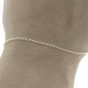 925 Sterling silver 1.55mm Bilbao chain x50cm