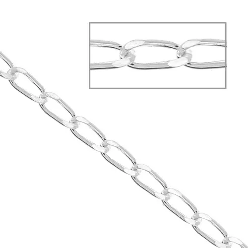 925 Sterling silver 1.80mm Bilbao chain x50cm