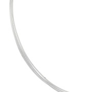 925 Sterling Silver 0.6mm flexible round Wire x1m