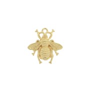 20.5x19.5 Zamac bee charm - fine Gold plated x1|raw }}