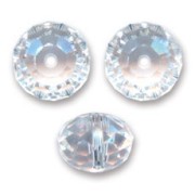 PureCrystal 5040 Flat round 6mm Crystal Moonlight x1