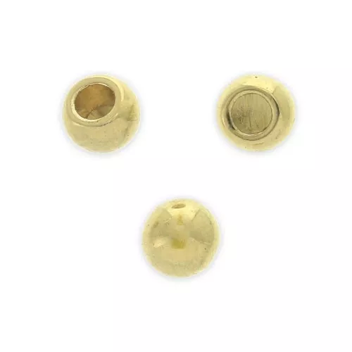 Cord End for 2 mm cords - fine Gold plated x10