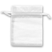 Mini Organza pouches 70x90mm White  x20|raw }}