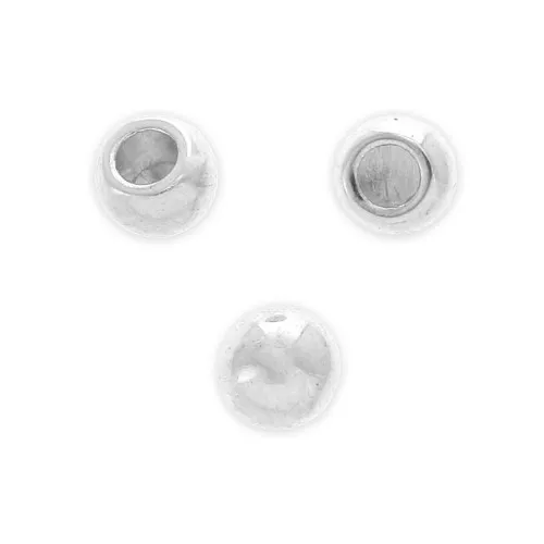 Cord End for 2 mm cords - Antique Silver Plating x10