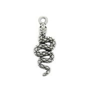 24x8.5 Zamac snake charm - Antique Silver Plating x1|raw }}